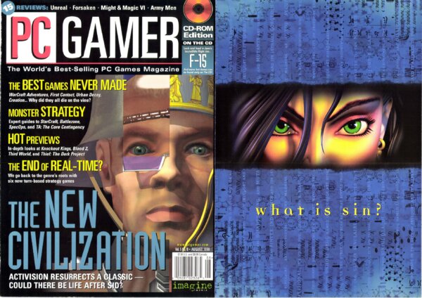 PC Gamer US   Issue 051 (Vol. 5 No. 8   Aug 1998) cover